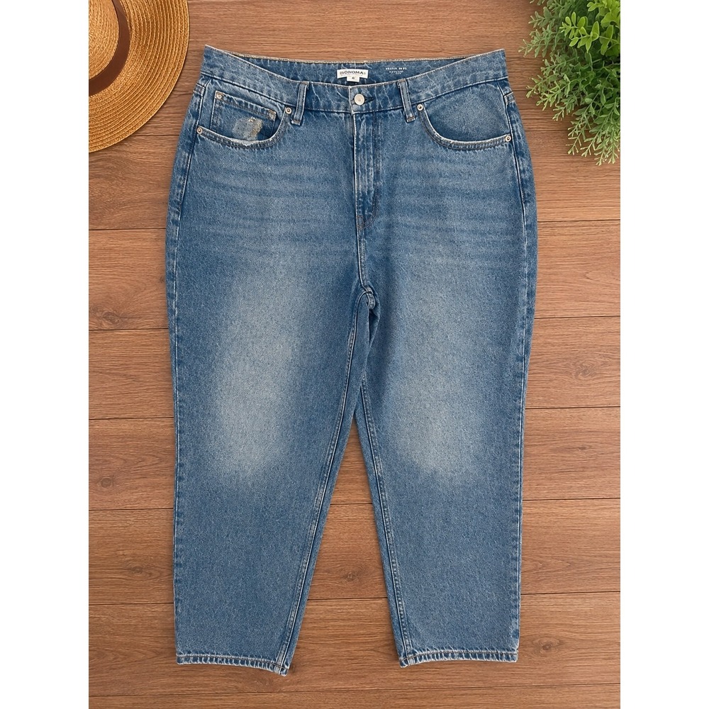 Good American Good 90s Baggy Jeans Blue Size 15 Crossover Waist 32 Inseam